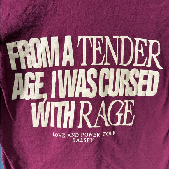 Halsey Love and Power Tour Maroon Graphic Tee - Picture 6 of 7
